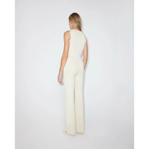 Khy Sueded Stretch Knotted Top in Stone - Picture 5 of 6